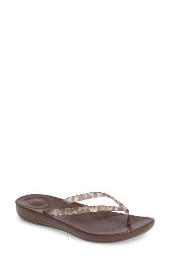 Women's Fitflop(tm) Iqushion Flip Flop M - Brown