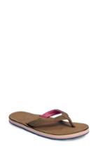 Women's Hari Mari Scouts Flip Flop M - Brown
