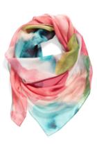 Women's Nordstrom Grande Dame Blossoms Silk Scarf, Size - Pink