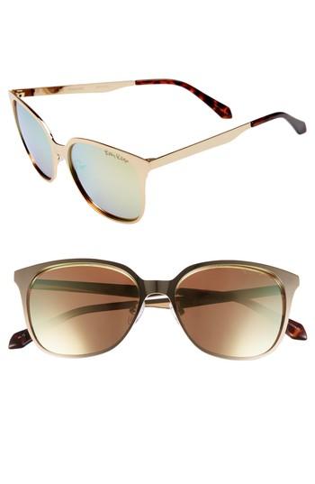 Women's Lilly Pulitzer Landon 54mm Polarized Sunglasses - Gold/ Gold