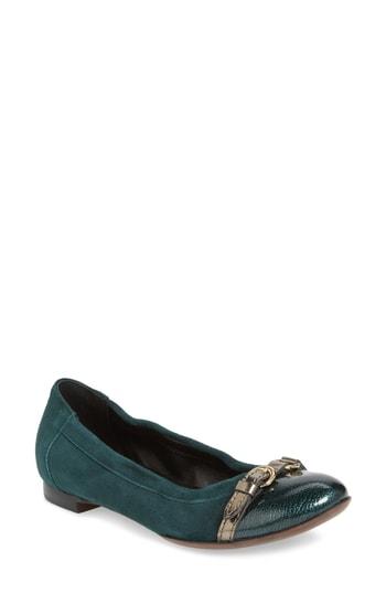 Women's Agl Cap Toe Ballet Flat Us / 35eu - Green
