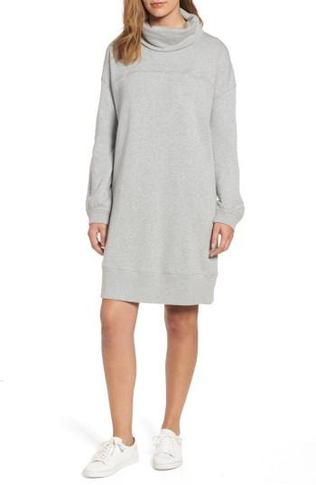 Women's Caslon Cowl Neck Knit Dress - Grey