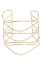 Women's Canvas Wavy Marquis Cuff