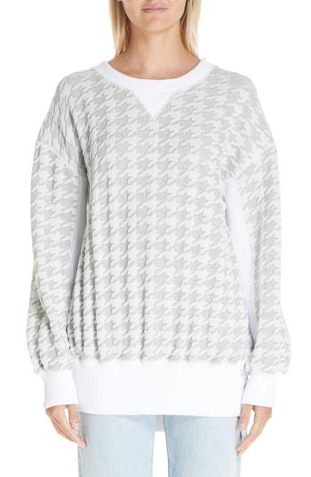 Women's Junya Watanabe Houndstooth Sweatshirt - White