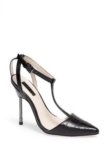 Topshop 'ghost' T-strap Pump Black