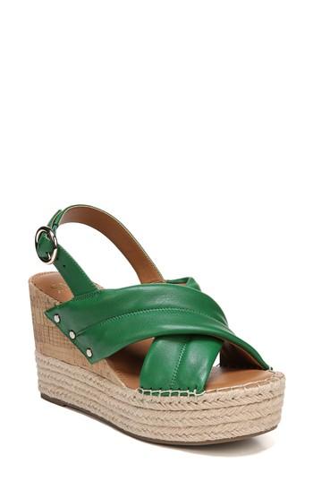 Women's Sarto By Franco Sarto Niva Espadrille Wedge Sandal .5 M - Green