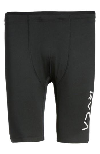 Men's Rvca Sport Compression Shorts - Black