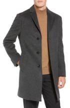 Men's John W. Nordstrom Mason Cashmere & Wool Overcoat L - Grey