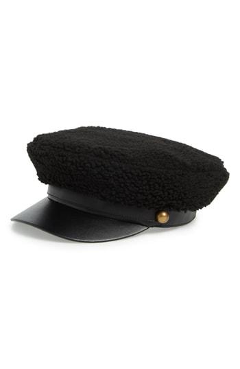 Women's Trouve Fleece Cabbie Cap - Black