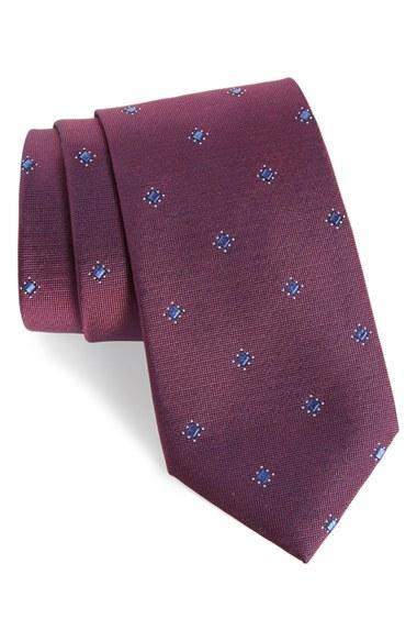 Men's Calibrate Six Point Medallion Silk Tie
