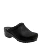 Women's Dansko 'sonja' Oiled Leather Clog .5-6us / 36eu M - Black