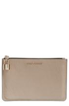 Marc Jacobs Medium Leather Pouch - Grey