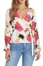 Women's Billabong Daisy Print Wrap Top - Ivory