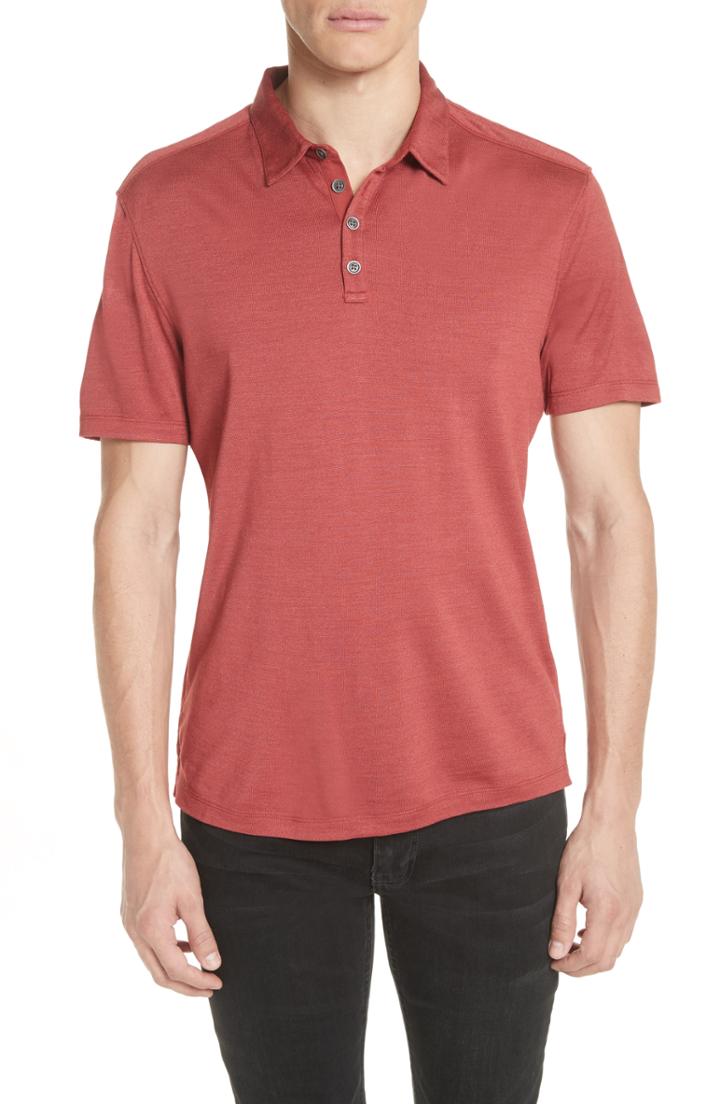 Men's John Varvatos Collection Hampton Jersey Polo - Red