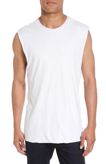 Men's Vince Double Layer Tank - White