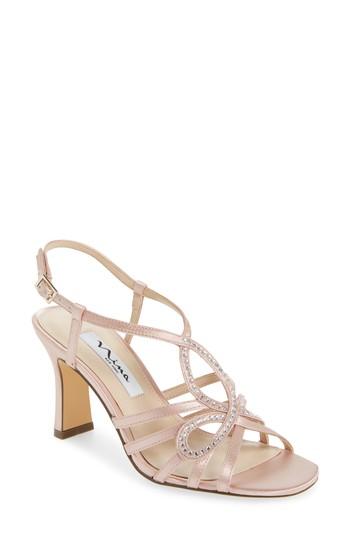 Women's Nina Amabel Crystal Embellished Sandal M - Pink