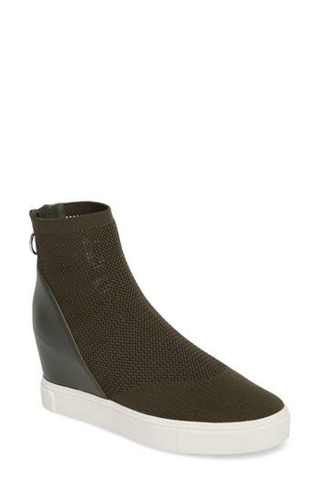Women's Steve Madden Lizzy Sneaker Bootie .5 M - Green