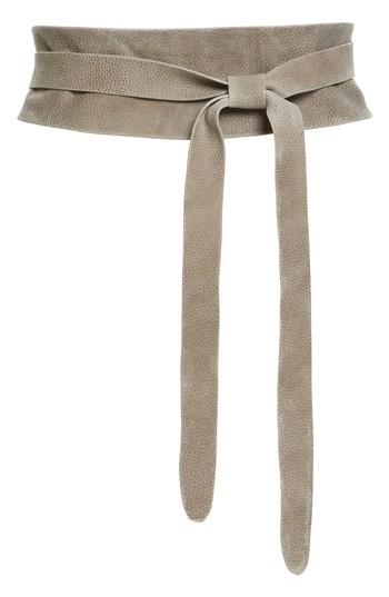 Women's Ada Classic Wrap Belt, Size - Grey Pebble