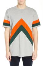 Men's Scotch & Soda Amsterdams Blauw Echelon Colorblock T-shirt - Grey