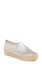 Women's Loeffler Randall Alfie Espadrille Sneaker M - Metallic
