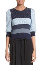 Women's Marc Jacobs Cotton Jacquard Sweater - Blue