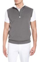 Men's Bobby Jones Quarter Zip Tech Vest - Grey