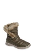 Women's The North Face Microbaffle Waterproof Thermoball Insulated Winter Boot M - Green