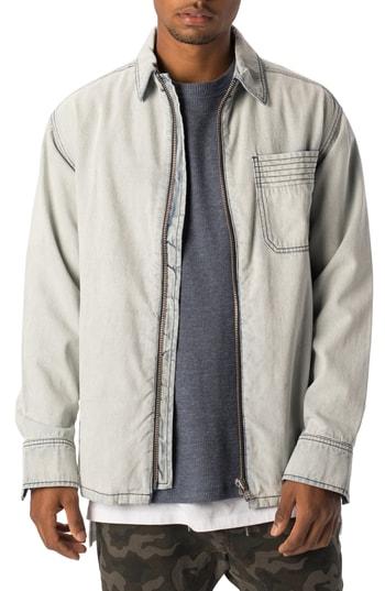 Men's Zanerobe Zip Front Denim Jacket - Blue