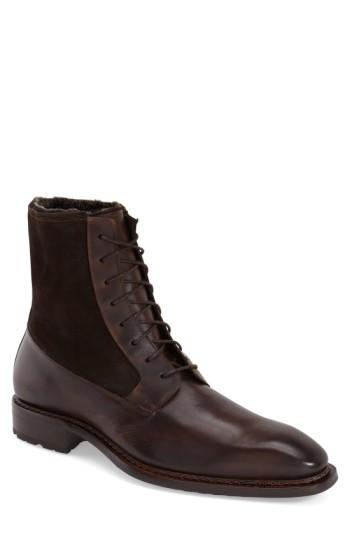 Men's Mezlan 'luzern' Genuine Shearling Boot .5 M - Brown