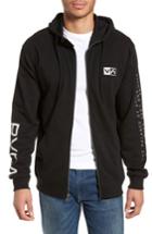 Men's Rvca Balance Reflect Zip Hoodie - Black