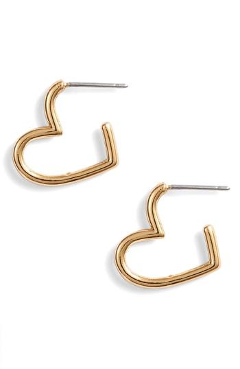 Women's Kate Spade New York Scrunched Mini Heart Hoop Earrings