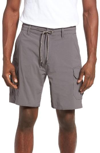 Men's Brixton Transport Cargo Shorts - Grey