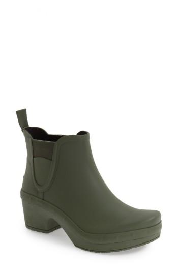 Women's Dansko 'rosa' Chelsea Rain Boot .5-7us / 37eu M - Green