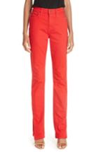 Women's Simon Miller Slit Cuff Slim Leg Jeans - Red