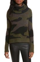 Women's Veronica Beard Davis Camo Print Turtleneck Sweater