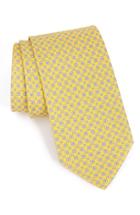 Men's Salvatore Ferragamo Geometric Silk Tie, Size - Yellow
