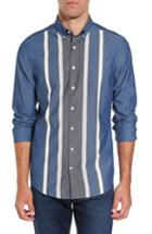 Men's Gant Tech Slim Fit Varsity Stripe Sport Shirt - Blue