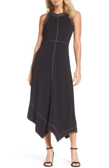 Women's Nic+zoe Ponte Stitch Midi Dress - Black