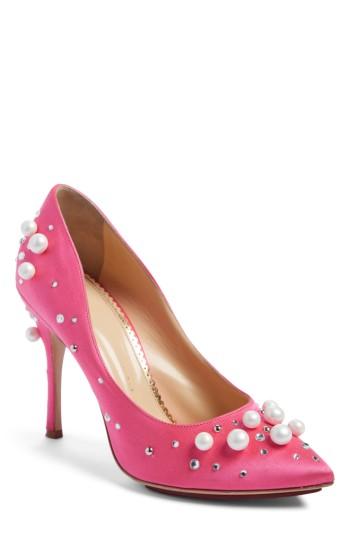 Women's Charlotte Olympia Precious Bacall Pump Eu - Pink