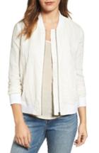 Women's Hinge Cotton & Linen Bomber Jacket