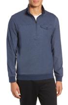 Men's Travis Mathew The 805 Half Zip Pullover, Size - Blue