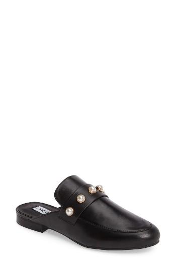 Women's Steve Madden Kandi-p Loafer Mule .5 M - Black