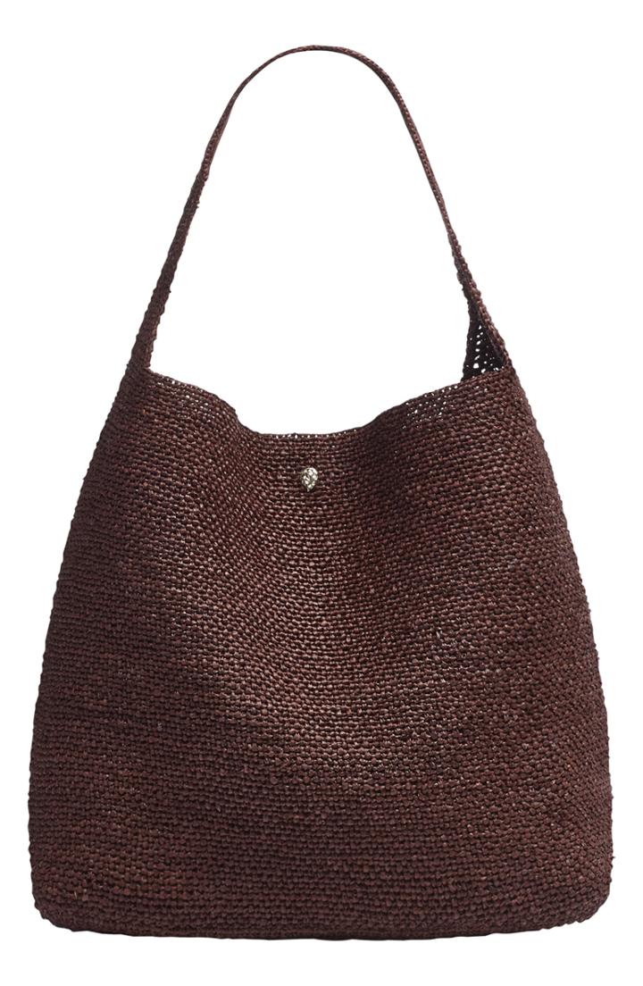 Helen Kaminski Loto Woven Raffia Hobo - Purple