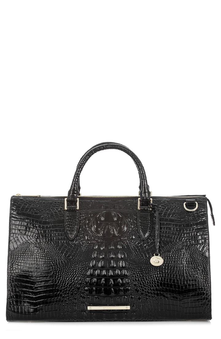 Brahmin Anywhere Weekend Leather Bag - Black