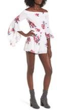Women's Socialite Off The Shoulder Bell Sleeve Romper