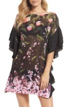 Women's Ted Baker London Peach Blossom Cover-up Tunic - Black