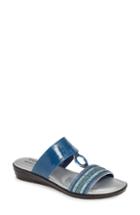 Women's Tuscany By Easy Street Sonnet Slide Sandal .5 M - Blue