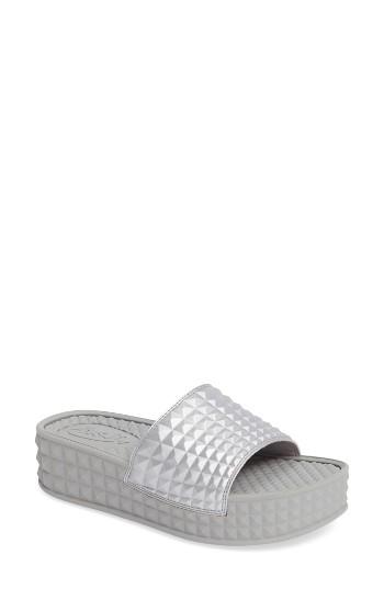 Women's Ash As-scream Slide Sandal Eu - Metallic
