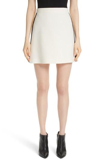 Women's Burberry Stanforth Wool & Silk Skirt Us / 46 It - Ivory