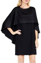 Women's Vince Camuto Cape Overlay Dress, Size - Black